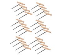 UPKOCH 24 piezas Escariador para Orificio de Clavija de Violín con Mango de Madera Herramienta Precisa para Reparación Profesional y Exacto de Clavijas