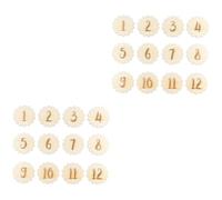 UPKOCH 24 Piezas tarjetas mensuales bebe regalos shower regalos para bebe recien nacido tarjetas hitos tarjetas cumpleaños infantiles tarjetas felicitación conmemorar