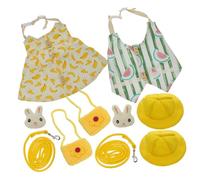 UPKOCH 2juegos Adorable Conjunto De Disfraz De Conejo con Correa Ropa De Conejito Gorro De Conejo y Bolso De Traje para Mascota Accesorios para Disfraz Conejita