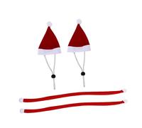 UPKOCH 2juegos Bufanda Larga y Gorro Navideño De Pollo para Mascotas Kit De Accesorios De Disfraces Bufanda para Mascotas Gorro Elástico para Pollo Navideña Conjunto De y para Mayor Calid