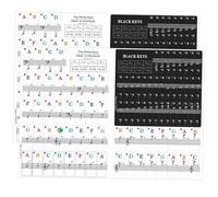 UPKOCH 2juegos Pegatinas para Teclado de Piano Pegatinas Adhesivas Letras para Teclas de Piano para Principiantes y Practicar Casa