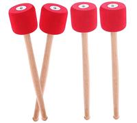 UPKOCH 2pares Baquetas Para Bombo Accesorio De Instrumento De Percusión De Mazos Cabeza De Espuma Eva Para Banda De Marcha y Práctica De Batería