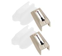 UPKOCH 2piezas Aguja De Tocadiscos Reemplazo Para Discos Vinilo Aguja De Repuesto Para Tocadiscos Pasador Para Discos De Fonógrafo Para Plato Vinilo