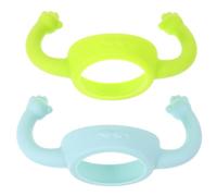 UPKOCH 2piezas Asas De Biberón De Silicona Para Bebés Diseño Antideslizante y Ergonómico Facilita El Aprendizaje De Beber Independientemente