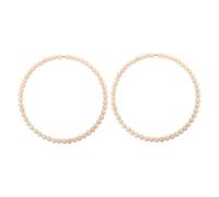 UPKOCH 2piezas Atrapasueños Decorativo Con Base Floral De Madera y Cuentas Naturales Aro Para Diy Decoración Rústica Para Habitación Infantil y Manualidades Con Cuentas