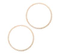 UPKOCH 2piezas Atrapasueños Decorativo Con Guirnalda De Cuentas De Madera Natural Anillo Rústico De Acero Inoxidable Para Manualidades Diy Para Decoración De Paredes Bodas y Fiestas