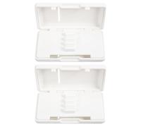 UPKOCH 2piezas Caja de Almacenaje para Cañas de Oboe Caja Organizadora de Ranuras Estuche para Guardar Cañas de Saxofón y Clarinete Organizador de Accesorios para Instrumentos Musicales