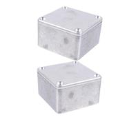 UPKOCH 2piezas Caja De Aluminio Para Pedales De Efectos Estuche Metálico De Organizador Para Pedalera De Guitarra Accesorio Musical Para Presentaciones