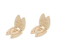 UPKOCH 2piezas Caja De Recuerdos Para Dientes De Leche Estuche Para Guardar Dientes Etiquetas Recipiente Ratón Pérez