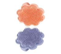 UPKOCH 2piezas Cepillo Para Champú Silicona Suave Peine Para Cabelludo De Recién Nacidos Exfoliante Para Baño Láctea Unidades