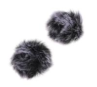 UPKOCH 2piezas Cubiertas De Microfono Antiviento Funda De Microfono De Peluche Para Grabación Sala De Conferencias Protección Contra y Saliva
