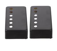 UPKOCH 2piezas Funda De Pickup Para Guitarra Eléctrica Duradera De Metal Protección Para Humbucker Diseño De Anti Resistente Color Negro