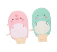 UPKOCH 2piezas Herramienta Para Fregar El Baño Guante De Baño Exfoliante Suave Para Masaje Corporal Eliminador De Muerta Exfoliante De Espalda Para Ducha Casa