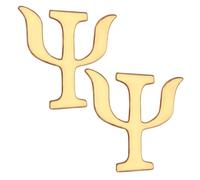 UPKOCH 2piezas Insignias De Solapa De Psicología Letras Broches Decorativos De Aleación Retro Para Sombreros Ropa y Accesorios De Moda Creativos Para Mujer Hombre