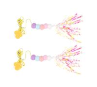 UPKOCH 2piezas Juguetes De Columpio Colgantes para Gatos Elástico Extensible De Distracción para Mascotas para Coquetear Interiores