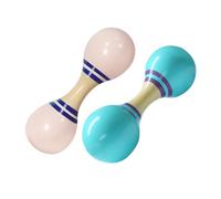 UPKOCH 2piezas Juguetes Musicales De Madera Para Bebes Instrumento Montessori Para Aprendizaje Musical Maracas Rítmicas Para Preescolares Juguete Para Hacer Ruido Fiestas