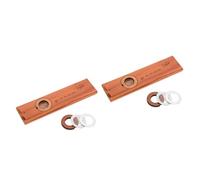 UPKOCH 2piezas Kazoo De Madera Clásica Para Instrumento Musical Educativo Flauta Portátil Para Acompañamiento De Guitarra y Ukelele
