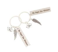 UPKOCH 2piezas Llavero De Gato Perdido Llavero Conmemorativo para Mascotas Recuerdo De Gato De Metal Obsequio Conmemorativo para Decoración De Recuerdo para Mascotas