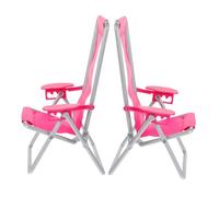 UPKOCH 2piezas Miniatura Silla Decorativa Tumbona De Playa para Casa Miniatura y Jardín Accesorio Modelo De Decoración para Fotografía y Bricolaje