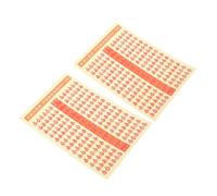 UPKOCH 2piezas Pegatinas Practicas Aprender Escalas Guitarra Diapasón Notas Larga Vida Útil Impresión Nítida Principiantes