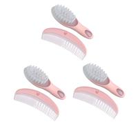 UPKOCH 3 Juegos peine para bebe niño peine para el cabello kit de aseo para bebés cepillo de pelo peine de masaje peine infantil limpio juego de baño Accesorios necesidad recién nacido