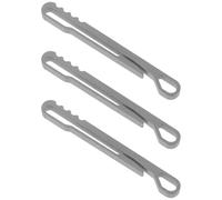 UPKOCH 3 Piezas Llavero Mosquetón Titanio Gancho Resorte Metálico Ligero Resistente la Corrosión para Senderismo Montañismo y Uso Exterior