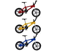 UPKOCH 3 Piezas Mini Bicicletas de Dedo de Aleación Aliviar Estrés Decoración Portátil Escritorio y Vitrinas Regalo Cumpleaños y