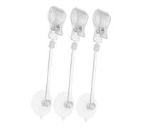 UPKOCH 3 Piezas Pinzas con Ventosa para Acuario Unidades Clips Antideslizantes y Ajustables para para Plantas y Accesorios Acuáticos