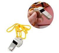 UPKOCH 3 piezas Silbatos Inoxidable con Cuerda de Silbatos de Emergencia para Entrenadores Actividades al Aire Camping y Entrenamiento Deportivo