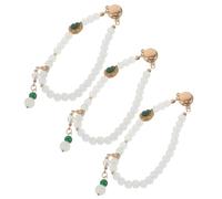 UPKOCH 3 pinzas magnéticas para ropa con cadena para hiyab, alfileres magnéticos decorativos sin costura para sujetar mangas de pantalones, cierre para dobladillo de piernas, para Hanfu, pantalones