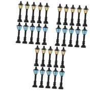 UPKOCH 3 Series Farolas Miniatura para Jardín De Decoración para Accesorios De Microescenario Colores Aleatorios Amarillos 10 Piezas*3