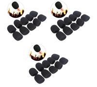 UPKOCH 30piezas Cojines De Microfono De Pack De Parabrisas De Repuesto Para Auriculares Cubiertas Suaves y Transpirables Para Micrófonos Compatible La Mayoría De Modelos Estándar Color