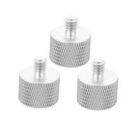 UPKOCH 3piezas Adaptador De Tornillos Metálicos Para Soporte De Micrófono De Pulg Accesorio Resistente Para Trípode y Montaje De Cámara Superficie Lisa Antideslizante
