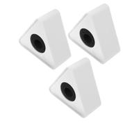 UPKOCH 3piezas Banderas Triangulares para Micrófonos De Plástico Logotipo para Entrevistas Accesorios para Micrófonos