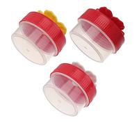 UPKOCH 3piezas Comedero Portátil para Colibríes De Plástico Flores Comedero para Pájaros Puertos De Alimentación para Flores para Colibríes Jardín