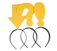 UPKOCH 3piezas Diadema De Símbolos Divertidos Flechas y Signos De Interrogación Accesorios De Fiesta Para Fotos Para Eventos y Celebraciones