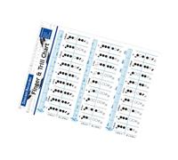 UPKOCH 3piezas Guía De Digitación Para Tabla De Práctica Para Principiantes y Flauta Diagramas Comunes Para Aprendizaje Rápido