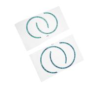 UPKOCH 4 Piezas Boquilla De Guitarra Roseta Incrustaciones Pegatinas Para Sonido De Guitarra Clasica Calcomanía Autoadhesiva Para Decorar