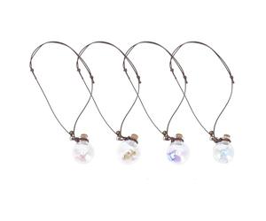 UPKOCH 4 piezas Botellas Aromaterapia Colgantes para Coche con Flores Secas Frascos Reutilizables para Perfume y Difusor de Fragancia Decorativo para Vehículo y Hogar