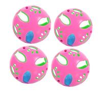 UPKOCH 4 Piezas Campana de Juguete Cat Toys Gato Gatito Vistoso Jugar Juguete de Bolas para Mascotas Mascota Persiguiendo Juguete Bolas Que suenan Mascotas el plastico