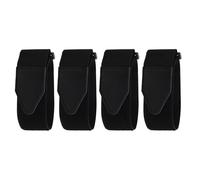 UPKOCH 4 Piezas Correas de Pedal para Ejercitador de Pies, Nylon Negro | Retención del Pie y Ajuste Amplio, para Zapatos en Pedales y Uso en Gimnasio