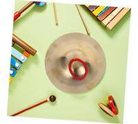 UPKOCH 4 piezas Cymbales de Mano de Cobre Orff para Ligeras y Portátiles Instrumento de Percusión para Práctica Musical y Aprendizaje Colaborativo