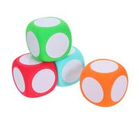 UPKOCH 4 Piezas Datos de Espuma Borrado Seco Dados Escritos para Actividades Matemáticas Dados DIY para Aula y Educación Superficie Borrable Reutilizable Seguros y Versátiles