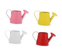UPKOCH 4 Piezas Mini Regadera Infantil para Jardín Juguete de Enseñanza con Regadera Pequeña para Jardinería y Acuáticos Rosa Blanco Rojo Amarillo