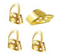 UPKOCH 4 Piezas Púas Para Banjo y Ukelele Ajustables De Acero Inoxidable Púa De Pulgar De Guitarra Para Tocar Música Casa o Concierto