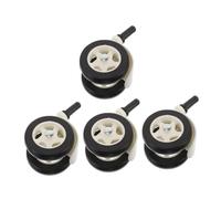 UPKOCH 4 Piezas Ruedas paso a paso ruedas dobles para Walker para Walker plástico