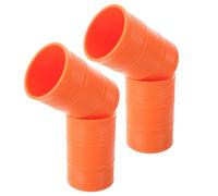 UPKOCH 4 Piezas Vaso para Batidos de Dados de Viaje Cubilete de Dados de Barril de Petróleo Agitador Fiesta Apilables Naranjas para Fiestas de Póker de Mesa Accesorios Hogar