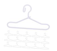 UPKOCH 40 Piezas Colgadores Mini de Metal para Ropa de Muñecas Perchas Delicadas y Resistentes para Vestidos Accesorios de Exhibición Casas de Muñecas Blanco