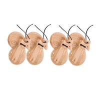 UPKOCH 4pares of Finger Castanets Wooden Percussion Instruments for Music Education and Rhythm Development for Teens and Adults