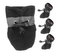 UPKOCH 4Piezas Botas Protectoras para Perros Pequeños Impermeables y Antideslizantes de Aprendizaje para Interior y Exterior Protección de Patas